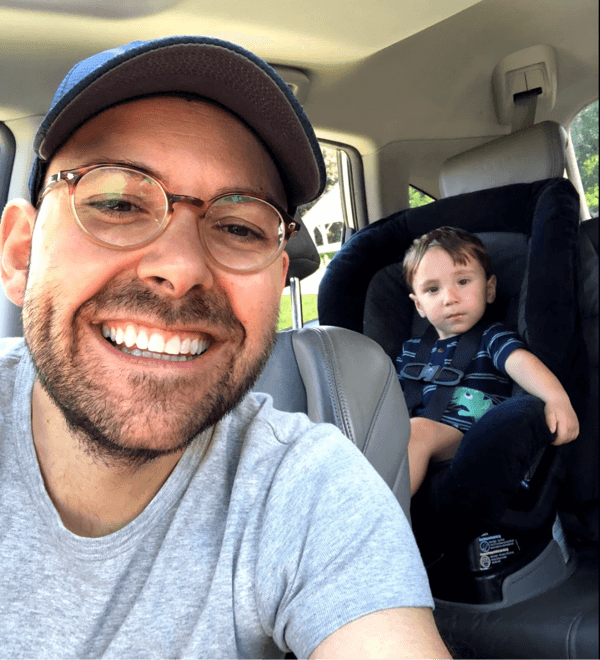 Manuel Escrig and his son Maverick