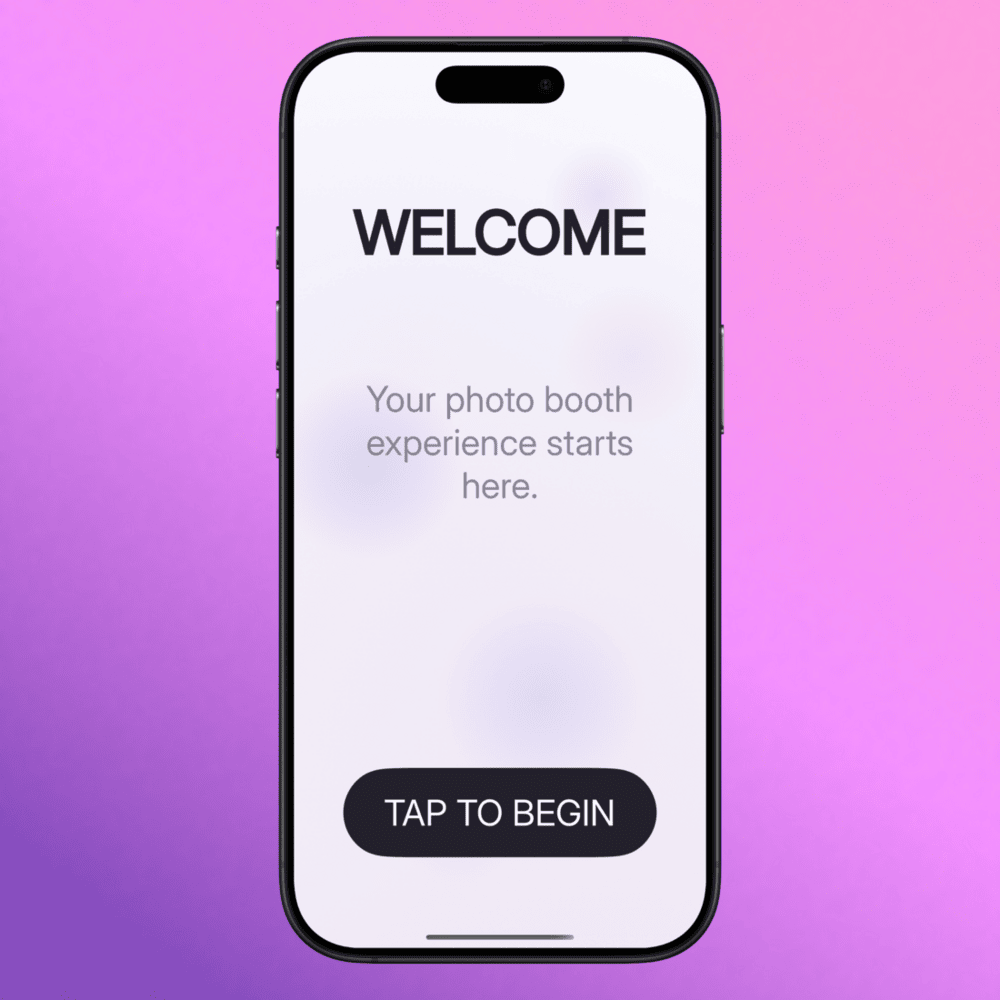 Step 13: Welcome screen with a tap to begin button