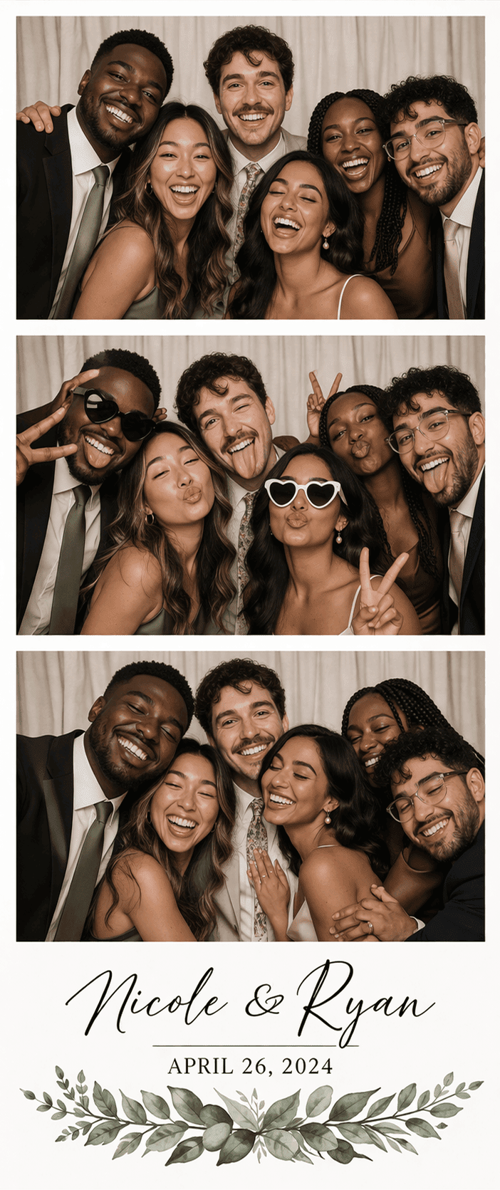 Photo booth strip