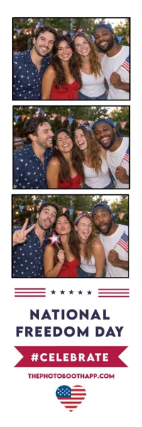 National photo strip with example photos