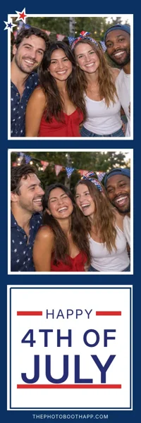 Stars & Stripes photo strip with example photos