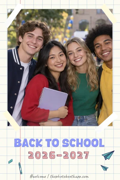 Back To School portrait with example photos