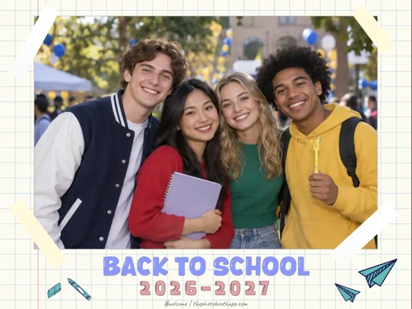 Back To School landscape with example photos