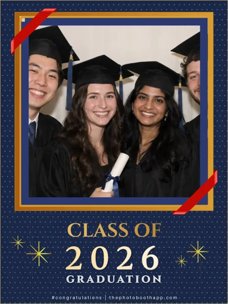 Congratulations portrait with example photos