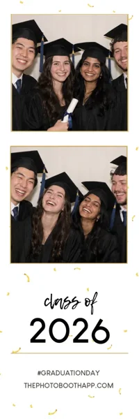 Graduation Day photo strip with example photos