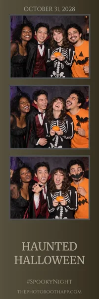 Haunted Photo Strip photo strip with example photos