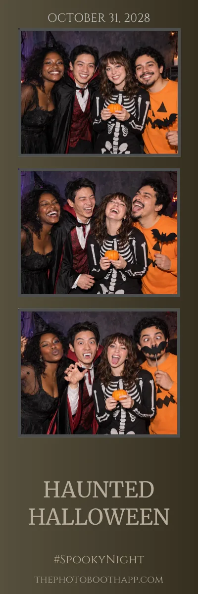 Haunted Photo Strip with example photos
