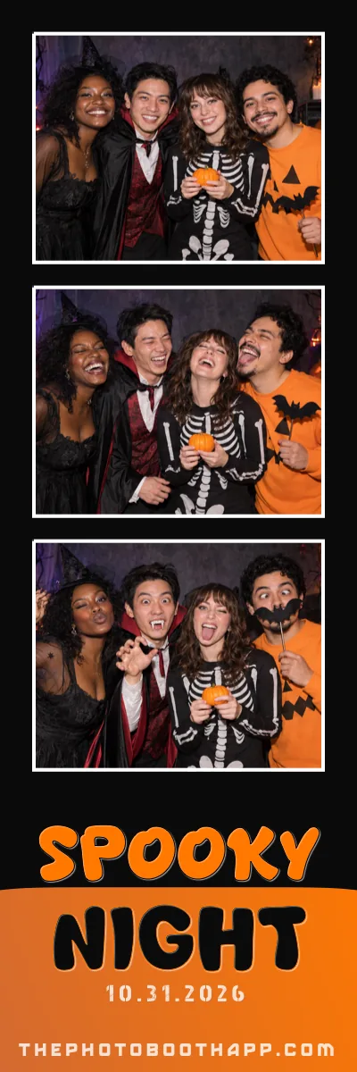 Spooky Photo Strip with example photos