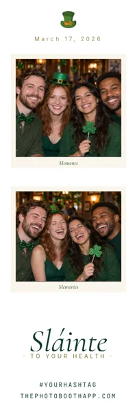 Sláinte photo strip with example photos
