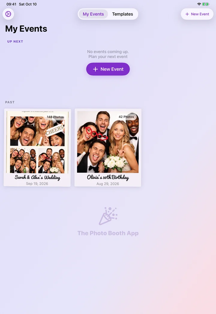 Events on iPad