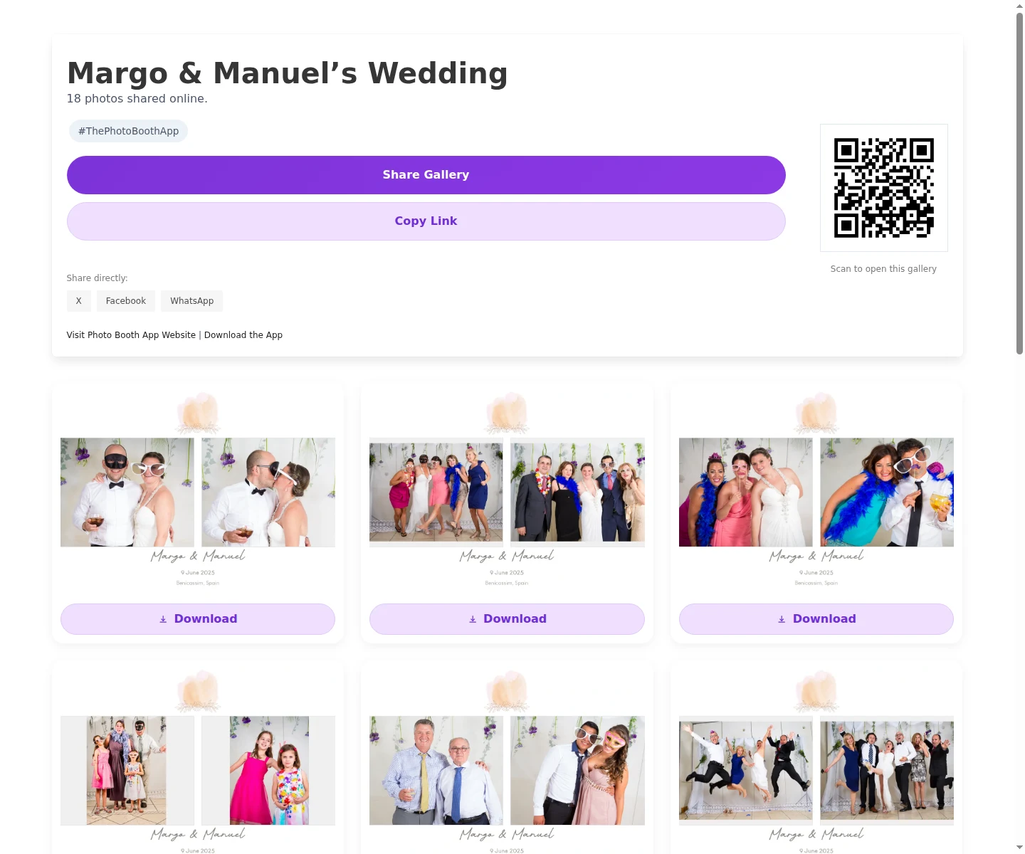 Guest gallery on Web